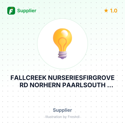 FALLCREEK NURSERIESFIRGROVE RD NORHERN PAARLSOUTH AFRICA – summary card, no photo uploaded yet