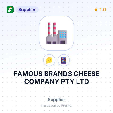 FAMOUS BRANDS CHEESE COMPANY PTY LTD – summary card, no photo uploaded yet