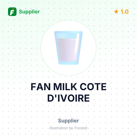 FAN MILK COTE D'IVOIRE – summary card, no photo uploaded yet
