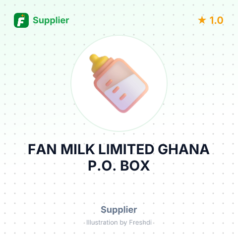 FAN MILK LIMITED GHANA P.O. BOX – summary card, no photo uploaded yet