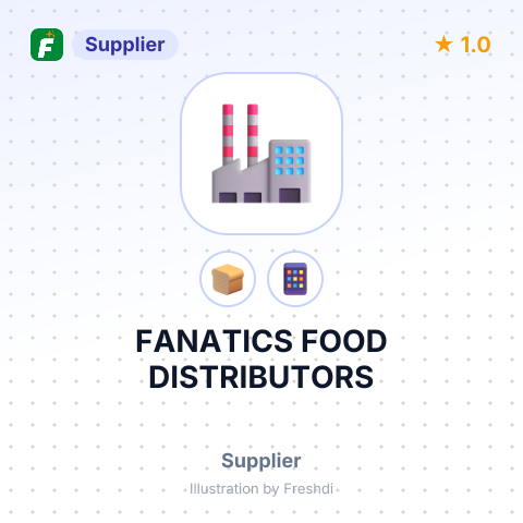 FANATICS FOOD DISTRIBUTORS – summary card, no photo uploaded yet