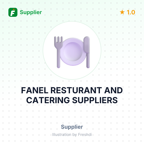 FANEL RESTURANT AND CATERING SUPPLIERS – summary card, no photo uploaded yet