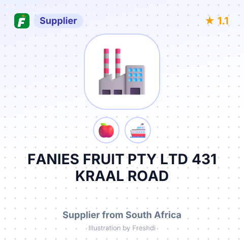 FANIES FRUIT PTY LTD 431 KRAAL ROAD – summary card, no photo uploaded yet