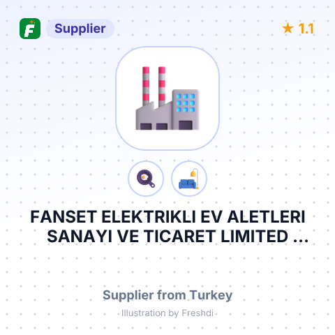 FANSET ELEKTRIKLI EV ALETLERI SANAYI VE TICARET LIMITED SIRKETI – summary card, no photo uploaded yet