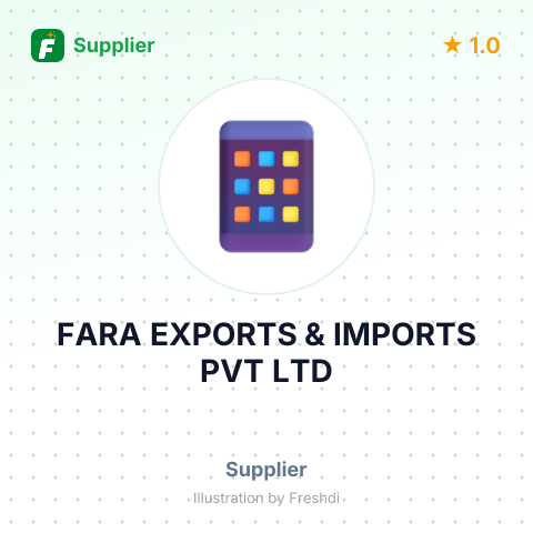 FARA EXPORTS & IMPORTS PVT LTD – summary card, no photo uploaded yet