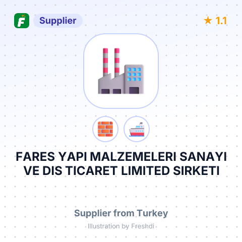 FARES YAPI MALZEMELERI SANAYI VE DIS TICARET LIMITED SIRKETI – summary card, no photo uploaded yet