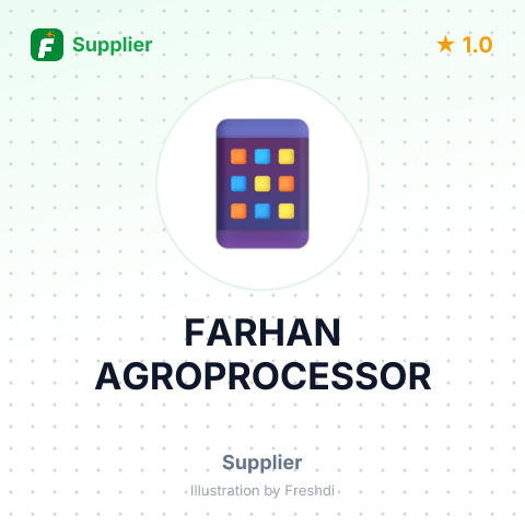FARHAN AGROPROCESSOR – summary card, no photo uploaded yet