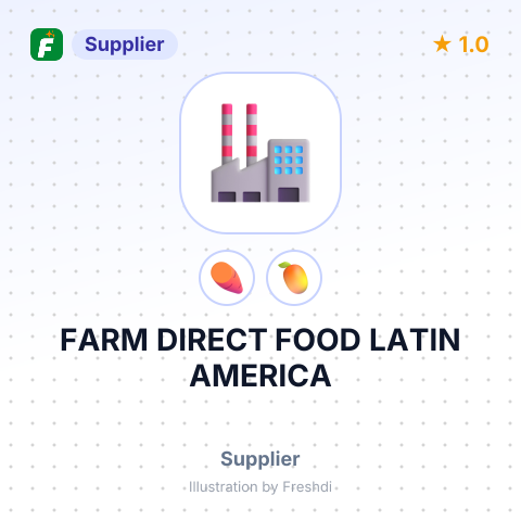 FARM DIRECT FOOD LATIN AMERICA – summary card, no photo uploaded yet