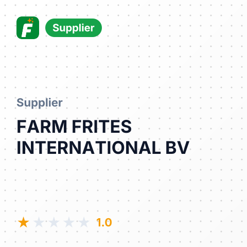 FARM FRITES INTERNATIONAL BV – summary card, no photo uploaded yet