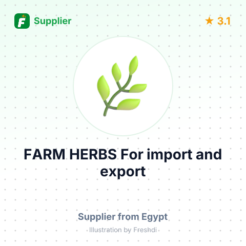FARM HERBS For import and export – summary card, no photo uploaded yet