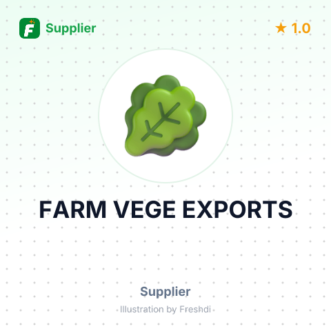 FARM VEGE EXPORTS – summary card, no photo uploaded yet