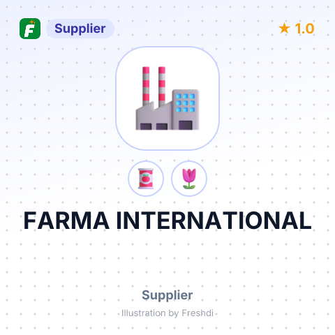FARMA INTERNATIONAL – summary card, no photo uploaded yet