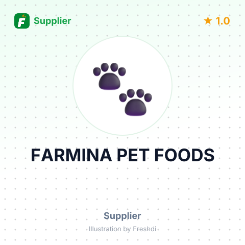 FARMINA PET FOODS – summary card, no photo uploaded yet
