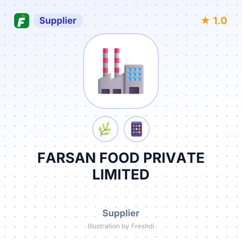 FARSAN FOOD PRIVATE LIMITED – summary card, no photo uploaded yet