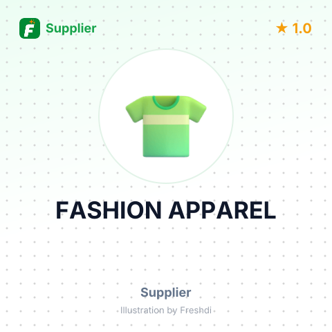 FASHION APPAREL – summary card, no photo uploaded yet