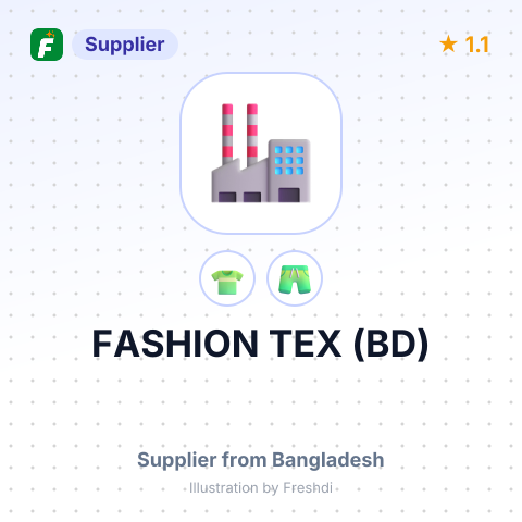 FASHION TEX (BD) – summary card, no photo uploaded yet