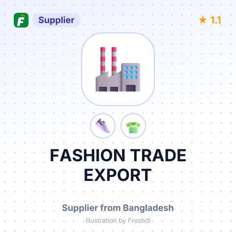 FASHION TRADE EXPORT – summary card, no photo uploaded yet