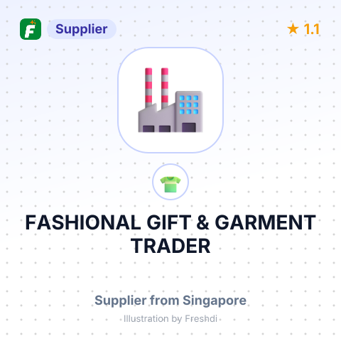 FASHIONAL GIFT & GARMENT TRADER – summary card, no photo uploaded yet