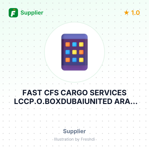 FAST CFS CARGO SERVICES LCCP.O.BOXDUBAIUNITED ARAB EMIRATES – summary card, no photo uploaded yet