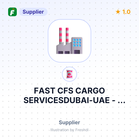FAST CFS CARGO SERVICESDUBAI-UAE – summary card, no photo uploaded yet