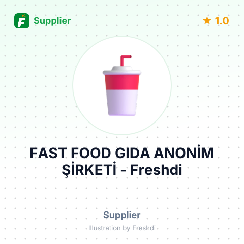 FAST FOOD GIDA ANONİM ŞİRKETİ – summary card, no photo uploaded yet