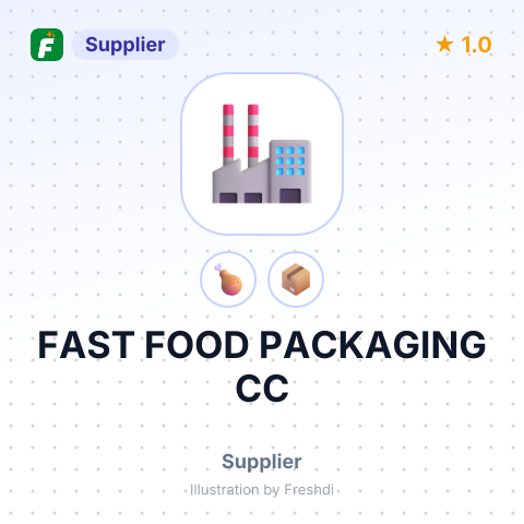 FAST FOOD PACKAGING CC – summary card, no photo uploaded yet