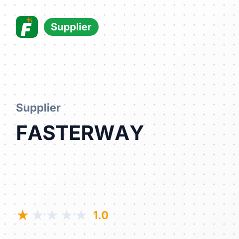FASTERWAY – summary card, no photo uploaded yet