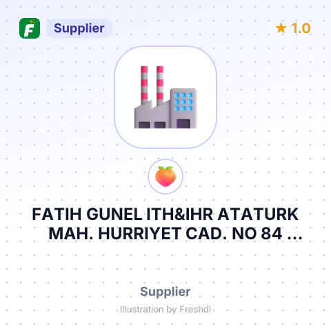 FATIH GUNEL ITH&IHR ATATURK MAH. HURRIYET CAD. NO 84 SULEYMANLI KASABASI, AKHISAR MANISA TURKIYE – summary card, no photo uploaded yet
