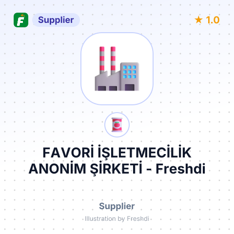 FAVORİ İŞLETMECİLİK ANONİM ŞİRKETİ – summary card, no photo uploaded yet