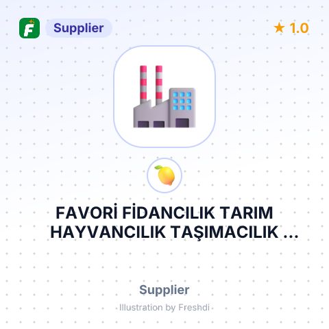 FAVORİ FİDANCILIK TARIM HAYVANCILIK TAŞIMACILIK LİMİTED ŞİRKETİ – summary card, no photo uploaded yet