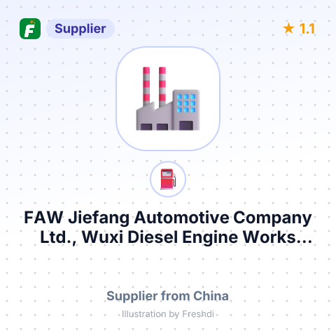 FAW Jiefang Automotive Company Ltd., Wuxi Diesel Engine Works (FAWDE), – summary card, no photo uploaded yet