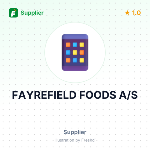 FAYREFIELD FOODS A/S – summary card, no photo uploaded yet