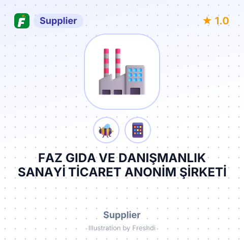 FAZ GIDA VE DANIŞMANLIK SANAYİ TİCARET ANONİM ŞİRKETİ – summary card, no photo uploaded yet