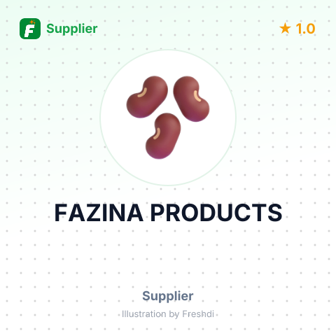 FAZINA PRODUCTS – summary card, no photo uploaded yet