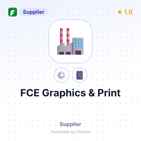 FCE Graphics & Print – summary card, no photo uploaded yet