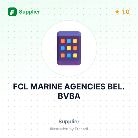 FCL MARINE AGENCIES BEL. BVBA – summary card, no photo uploaded yet