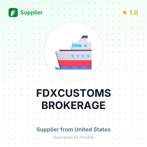 FDXCUSTOMS BROKERAGE – summary card, no photo uploaded yet