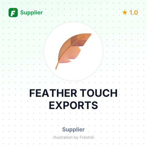 FEATHER TOUCH EXPORTS – summary card, no photo uploaded yet