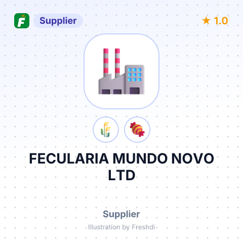 FECULARIA MUNDO NOVO LTD – summary card, no photo uploaded yet