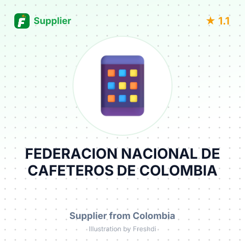 FEDERACION NACIONAL DE CAFETEROS DE COLOMBIA – summary card, no photo uploaded yet