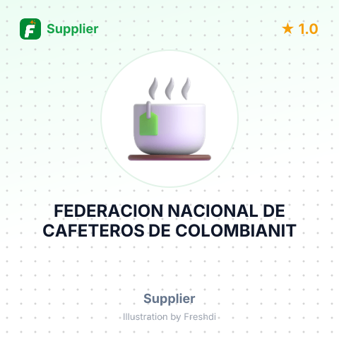 FEDERACION NACIONAL DE CAFETEROS DE COLOMBIANIT – summary card, no photo uploaded yet