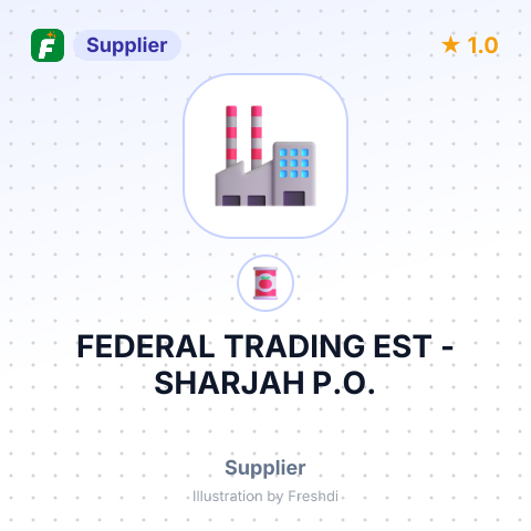 FEDERAL TRADING EST - SHARJAH P.O. – summary card, no photo uploaded yet