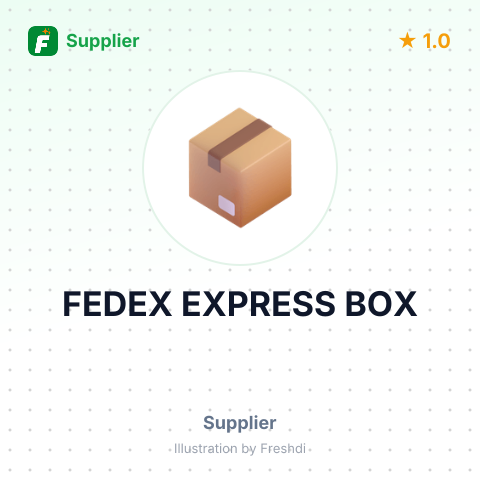 FEDEX EXPRESS BOX – summary card, no photo uploaded yet