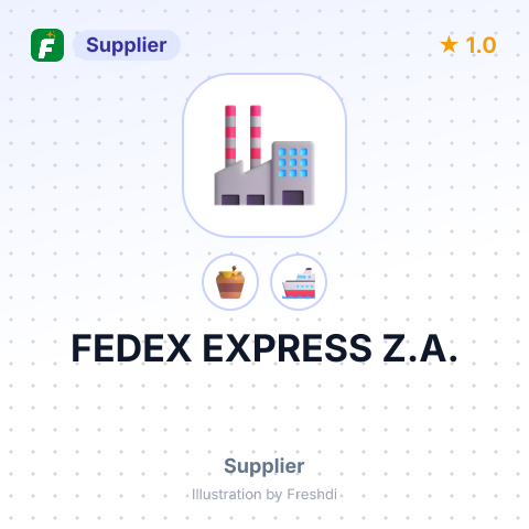 FEDEX EXPRESS Z.A. – summary card, no photo uploaded yet