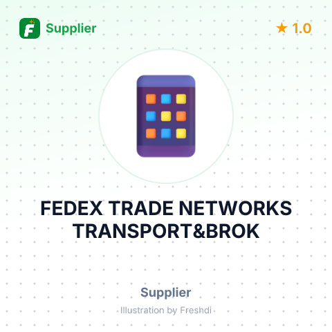 FEDEX TRADE NETWORKS TRANSPORT&BROK – summary card, no photo uploaded yet