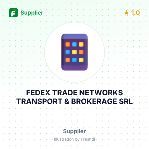 FEDEX TRADE NETWORKS TRANSPORT & BROKERAGE SRL – summary card, no photo uploaded yet