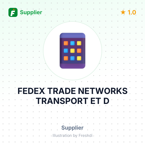 FEDEX TRADE NETWORKS TRANSPORT ET D – summary card, no photo uploaded yet