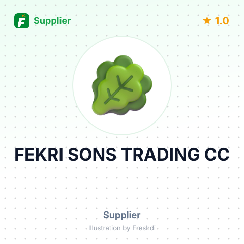 FEKRI SONS TRADING CC – summary card, no photo uploaded yet