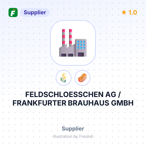 FELDSCHLOESSCHEN AG / FRANKFURTER BRAUHAUS GMBH – summary card, no photo uploaded yet