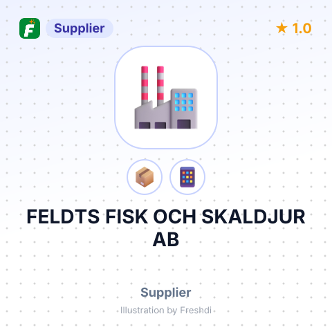 FELDTS FISK OCH SKALDJUR AB – summary card, no photo uploaded yet